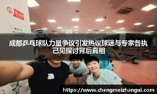 成都乒乓球队力量争议引发热议球迷与专家各执己见探讨背后真相