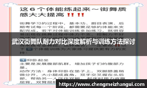 武汉街舞队耐力对比深度解析与训练方法探讨