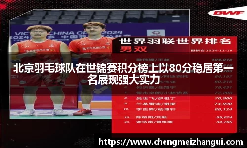 北京羽毛球队在世锦赛积分榜上以80分稳居第一名展现强大实力