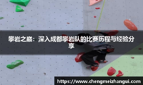 攀岩之巅：深入成都攀岩队的比赛历程与经验分享