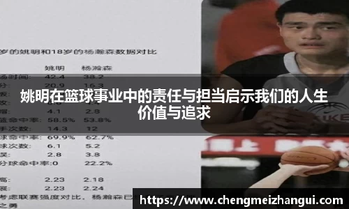 姚明在篮球事业中的责任与担当启示我们的人生价值与追求