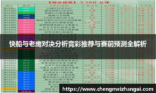 快船与老鹰对决分析竞彩推荐与赛前预测全解析